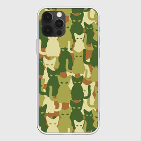Чехол для iPhone 12 Pro Max с принтом Камуфляж в Екатеринбурге, Силикон |  | camouflage | cat | камуфляж | кот
