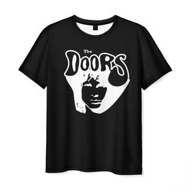 Мужская футболка 3D с принтом The Doors в Екатеринбурге, 100% полиэфир | прямой крой, круглый вырез горловины, длина до линии бедер | the doors | денсмор | джим моррисон | кригер | манзарек | роберт алан | рэй