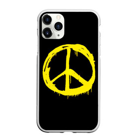 Чехол для iPhone 11 Pro матовый с принтом Peace в Екатеринбурге, Силикон |  | Тематика изображения на принте: peace | vppdgryphon | арт | краска | мирный | миролюбивый | пацифик | прикольные | хиппи | цветные