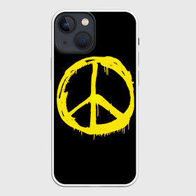 Чехол для iPhone 13 mini с принтом Peace в Екатеринбурге,  |  | peace | vppdgryphon | арт | краска | мирный | миролюбивый | пацифик | прикольные | хиппи | цветные