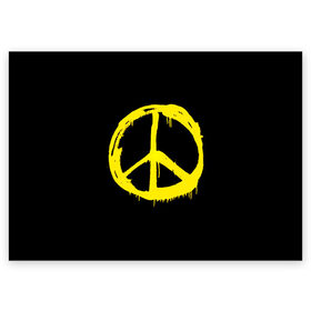 Поздравительная открытка с принтом Peace в Екатеринбурге, 100% бумага | плотность бумаги 280 г/м2, матовая, на обратной стороне линовка и место для марки
 | peace | vppdgryphon | арт | краска | мирный | миролюбивый | пацифик | прикольные | хиппи | цветные