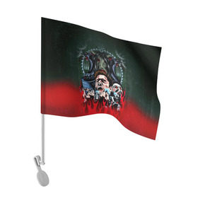 Флаг для автомобиля с принтом The fear в Екатеринбурге, 100% полиэстер | Размер: 30*21 см | jigsaw | джон крамер | триллер