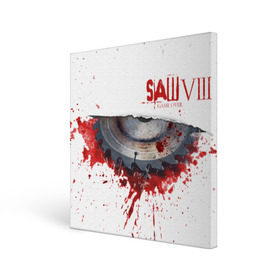 Холст квадратный с принтом The SAW VIII в Екатеринбурге, 100% ПВХ |  | jigsaw | джон крамер | триллер