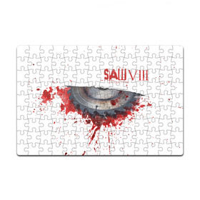 Пазл магнитный 126 элементов с принтом The SAW VIII в Екатеринбурге, полимерный материал с магнитным слоем | 126 деталей, размер изделия —  180*270 мм | Тематика изображения на принте: jigsaw | джон крамер | триллер