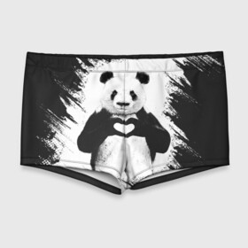 Мужские купальные плавки 3D с принтом Panda love в Екатеринбурге, Полиэстер 85%, Спандекс 15% |  | Тематика изображения на принте: 14 февраля | love | panda | panda love | день святого валентина | любовь | панда