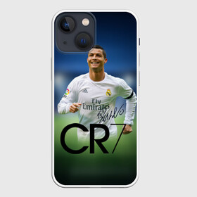 Чехол для iPhone 13 mini с принтом Криштиану Роналду 3 в Екатеринбурге,  |  | cristiano ronaldo | fifa | madrid | portugal | real | respect | uefa | автограф | игрок | криштиану | лучший | мадрид | мира | португалия | реал | роналду | сборная | футбол