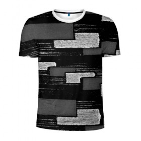 Мужская футболка 3D спортивная с принтом abstraction texture в Екатеринбурге, 100% полиэстер с улучшенными характеристиками | приталенный силуэт, круглая горловина, широкие плечи, сужается к линии бедра | 