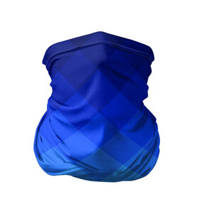 Бандана-труба 3D с принтом Blue geometria в Екатеринбурге, 100% полиэстер, ткань с особыми свойствами — Activecool | плотность 150‒180 г/м2; хорошо тянется, но сохраняет форму | blue | geometria | абстракция | бирюза | бирюзовый | геометрия | куб | синий