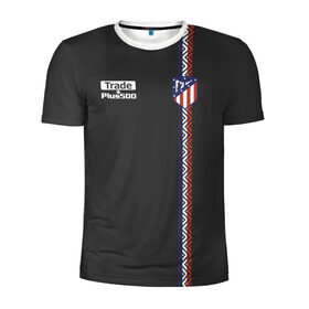 Мужская футболка 3D спортивная с принтом Atletico Madrid Original #4 в Екатеринбурге, 100% полиэстер с улучшенными характеристиками | приталенный силуэт, круглая горловина, широкие плечи, сужается к линии бедра | Тематика изображения на принте: атлетико мадрид | эмблема