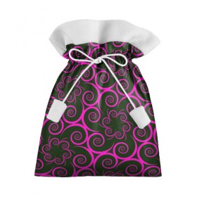Подарочный 3D мешок с принтом Розовые цветы в Екатеринбурге, 100% полиэстер | Размер: 29*39 см | pink | кружева | лепестки | розовый | спираль | узор | фрактал | цветки | цветок | цветы