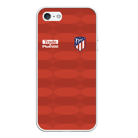 Чехол для iPhone 5/5S матовый с принтом Atletico Madrid Original #10 в Екатеринбурге, Силикон | Область печати: задняя сторона чехла, без боковых панелей | Тематика изображения на принте: атлетико мадрид | эмблема