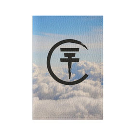 Обложка для паспорта матовая кожа с принтом Clouds Tokio Hotel в Екатеринбурге, натуральная матовая кожа | размер 19,3 х 13,7 см; прозрачные пластиковые крепления | bill kaulitz | tokio hotel | билл каулиц