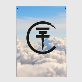 Постер с принтом Clouds Tokio Hotel в Екатеринбурге, 100% бумага
 | бумага, плотность 150 мг. Матовая, но за счет высокого коэффициента гладкости имеет небольшой блеск и дает на свету блики, но в отличии от глянцевой бумаги не покрыта лаком | bill kaulitz | tokio hotel | билл каулиц