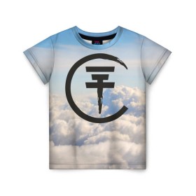 Детская футболка 3D с принтом Clouds Tokio Hotel в Екатеринбурге, 100% гипоаллергенный полиэфир | прямой крой, круглый вырез горловины, длина до линии бедер, чуть спущенное плечо, ткань немного тянется | bill kaulitz | tokio hotel | билл каулиц