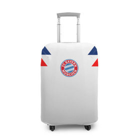 Чехол для чемодана 3D с принтом Bayern Munchen - FC Bayern в Екатеринбурге, 86% полиэфир, 14% спандекс | двустороннее нанесение принта, прорези для ручек и колес | 0x000000123 | bayern munchen | black | fcb | football | premium | бавария мюнхен | футбол | чёрный