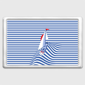Магнит 45*70 с принтом Яхта в Екатеринбурге, Пластик | Размер: 78*52 мм; Размер печати: 70*45 | flag | joke | prank | sail | sea | stripes | water | waves | yacht vest | вода | волны | море | парус | полосы | прикол | тельняшка | флаг | шутка | яхта