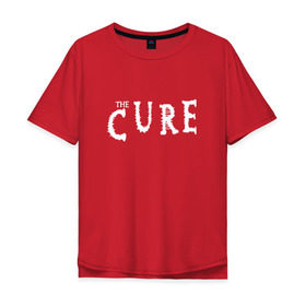 Мужская футболка хлопок Oversize с принтом The Cure в Екатеринбурге, 100% хлопок | свободный крой, круглый ворот, “спинка” длиннее передней части | cure | британия | группы | музыка | надпись | роберт смит | роджер одоннелл | рок | саймон гэллап