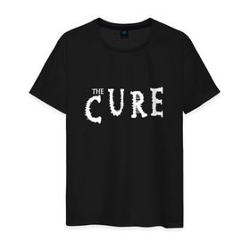 Мужская футболка хлопок с принтом The Cure в Екатеринбурге, 100% хлопок | прямой крой, круглый вырез горловины, длина до линии бедер, слегка спущенное плечо. | cure | британия | группы | музыка | надпись | роберт смит | роджер одоннелл | рок | саймон гэллап