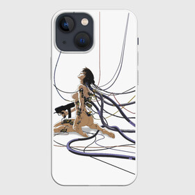 Чехол для iPhone 13 mini с принтом Ghost in the shell Motoko в Екатеринбурге,  |  | Тематика изображения на принте: anime | ghost in the shell | motoko | аниме | белый | мотоко | призрак в доспехах