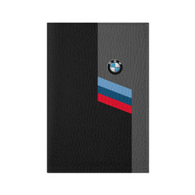 Обложка для паспорта матовая кожа с принтом BMW Brand Tricolor в Екатеринбурге, натуральная матовая кожа | размер 19,3 х 13,7 см; прозрачные пластиковые крепления | Тематика изображения на принте: bmw | автомобильные | бмв | машины