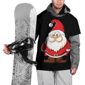 Накидка на куртку 3D с принтом Санта в Екатеринбурге, 100% полиэстер |  | Тематика изображения на принте: christmas | new year | дед мороз | елка | зима | клаус | метель | мороз | новый год | праздник | рождество | санта | снег | снеговик | снегурочка