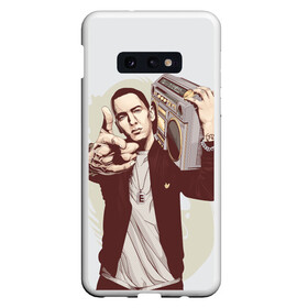 Чехол для Samsung S10E с принтом Eminem Art в Екатеринбурге, Силикон | Область печати: задняя сторона чехла, без боковых панелей | Тематика изображения на принте: art | eminem | hip hop | rap | rap god | арт | брюс | бумбокс | маршалл | мэтерс | рэп | хим хоп | эминем