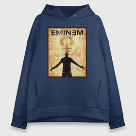 Женское худи Oversize хлопок с принтом EMINEM в Екатеринбурге, френч-терри — 70% хлопок, 30% полиэстер. Мягкий теплый начес внутри —100% хлопок | боковые карманы, эластичные манжеты и нижняя кромка, капюшон на магнитной кнопке | lp | marshall bruce mathers iii | rap | маршал брюс мэзерс третий | мезерс третий | реп | рэп | рэпер | эминем | эминэм