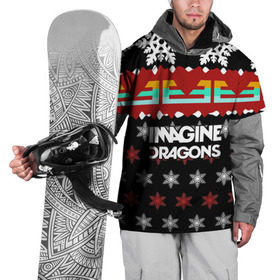 Накидка на куртку 3D с принтом Праздничный Imagine Dragons в Екатеринбурге, 100% полиэстер |  | альтернативный | американская | группа | драгонс | имеджин | инди | индирок | новогодний | поп | рождество | рок | свитер | электроник