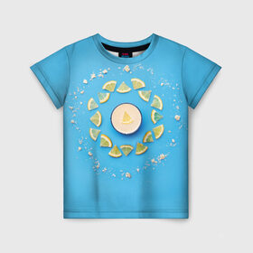 Детская футболка 3D с принтом Лимончик в Екатеринбурге, 100% гипоаллергенный полиэфир | прямой крой, круглый вырез горловины, длина до линии бедер, чуть спущенное плечо, ткань немного тянется | Тематика изображения на принте: energy diet | nl | нл
