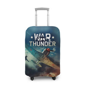 Чехол для чемодана 3D с принтом Гром войны в Екатеринбурге, 86% полиэфир, 14% спандекс | двустороннее нанесение принта, прорези для ручек и колес | war thunder | гром войны
