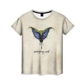 Женская футболка 3D с принтом Swooping evil в Екатеринбурге, 100% полиэфир ( синтетическое хлопкоподобное полотно) | прямой крой, круглый вырез горловины, длина до линии бедер | мифические животные | мифы