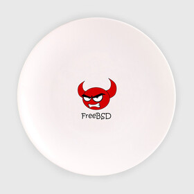 Тарелка 3D с принтом FreeBSD демон в Екатеринбурге, фарфор | диаметр - 210 мм
диаметр для нанесения принта - 120 мм | Тематика изображения на принте: bsd | demon | freebsd | os | unix | демон | злой | ос | чёртик