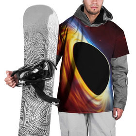 Накидка на куртку 3D с принтом Black planet в Екатеринбурге, 100% полиэстер |  | black hole | planet | space | астрономия | вселенная | звёзды | космос | млечный путь | планета | чёрная дыра