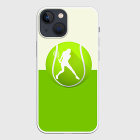 Чехол для iPhone 13 mini с принтом Теннис в Екатеринбурге,  |  | sport | логотип | мяч | спорт | теннис