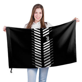 Флаг 3D с принтом Juventus 2018 Creative #2 в Екатеринбурге, 100% полиэстер | плотность ткани — 95 г/м2, размер — 67 х 109 см. Принт наносится с одной стороны | juventus | футбол | футбольный клуб | ювентус