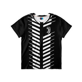 Детская футболка 3D с принтом Juventus 2018 Creative #2 в Екатеринбурге, 100% гипоаллергенный полиэфир | прямой крой, круглый вырез горловины, длина до линии бедер, чуть спущенное плечо, ткань немного тянется | Тематика изображения на принте: juventus | футбол | футбольный клуб | ювентус