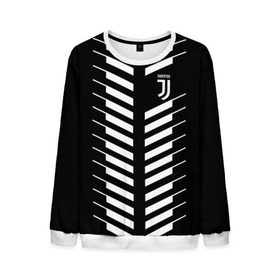 Мужской свитшот 3D с принтом Juventus 2018 Creative #2 в Екатеринбурге, 100% полиэстер с мягким внутренним слоем | круглый вырез горловины, мягкая резинка на манжетах и поясе, свободная посадка по фигуре | Тематика изображения на принте: juventus | футбол | футбольный клуб | ювентус