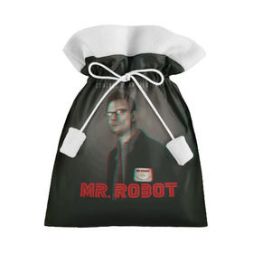 Подарочный 3D мешок с принтом Mr Robot в Екатеринбурге, 100% полиэстер | Размер: 29*39 см | Тематика изображения на принте: 