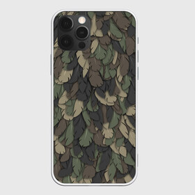 Чехол для iPhone 12 Pro Max с принтом Камуфляж с перьями в Екатеринбурге, Силикон |  | армия | камуфляж | милитари | паттерн | перо | перья | птица | хаки