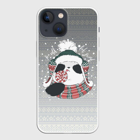 Чехол для iPhone 13 mini с принтом So cold, but sweet в Екатеринбурге,  |  | зима | новый год | панда | подарок | рождество