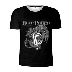 Мужская футболка 3D спортивная с принтом Deep Purple в Екатеринбурге, 100% полиэстер с улучшенными характеристиками | приталенный силуэт, круглая горловина, широкие плечи, сужается к линии бедра | album | british | deep purple | england | heavy metal | rock group | альбом | англия | британская | рок группа | хеви металл