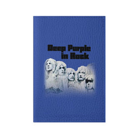 Обложка для паспорта матовая кожа с принтом Deep Purple в Екатеринбурге, натуральная матовая кожа | размер 19,3 х 13,7 см; прозрачные пластиковые крепления | album | british | deep purple | england | heavy metal | rock group | альбом | англия | британская | рок группа | хеви металл