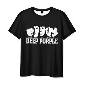 Мужская футболка 3D с принтом Deep Purple в Екатеринбурге, 100% полиэфир | прямой крой, круглый вырез горловины, длина до линии бедер | album | british | deep purple | england | heavy metal | rock group | альбом | англия | британская | рок группа | хеви металл