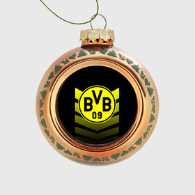 Стеклянный ёлочный шар с принтом FC Borussia 2018 Original #15 в Екатеринбурге, Стекло | Диаметр: 80 мм | боруссия | дортмунд