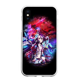 Чехол для iPhone XS Max матовый с принтом No Game No Life Zero в Екатеринбурге, Силикон | Область печати: задняя сторона чехла, без боковых панелей | no game | no game no life | no game no life zero | no life | нет игры нет жизни