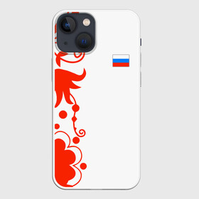 Чехол для iPhone 13 mini с принтом Russia   White Collection 2018 в Екатеринбурге,  |  | 0x000000123 | black collection | russia | россия