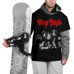 Накидка на куртку 3D с принтом Deep Purple в Екатеринбурге, 100% полиэстер |  | album | british | deep purple | england | heavy metal | rock group | альбом | англия | британская | рок группа | хеви металл