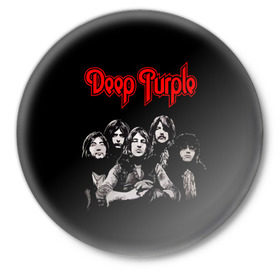 Значок с принтом Deep Purple в Екатеринбурге,  металл | круглая форма, металлическая застежка в виде булавки | album | british | deep purple | england | heavy metal | rock group | альбом | англия | британская | рок группа | хеви металл