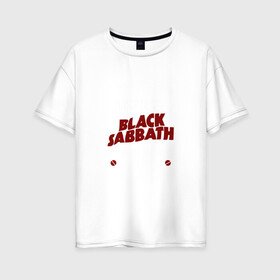 Женская футболка хлопок Oversize с принтом Я прост хочу слушать BS в Екатеринбурге, 100% хлопок | свободный крой, круглый ворот, спущенный рукав, длина до линии бедер
 | black sabbath | группа | хард рок | хеви метал