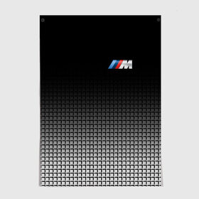 Постер с принтом BMW 2018 Black and White III в Екатеринбурге, 100% бумага
 | бумага, плотность 150 мг. Матовая, но за счет высокого коэффициента гладкости имеет небольшой блеск и дает на свету блики, но в отличии от глянцевой бумаги не покрыта лаком | Тематика изображения на принте: bmw | автомобильные | бмв